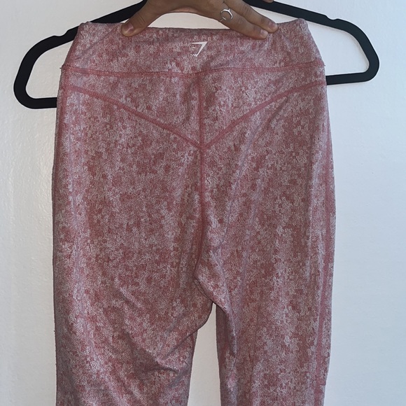 Gymshark Fleur Texture Leggings — Brick Red Size S - Picture 5 of 8